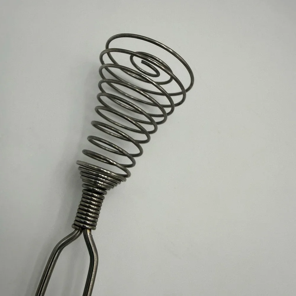 Vintage Stainless Steel Spiral Wire‎ Egg Whisk 9